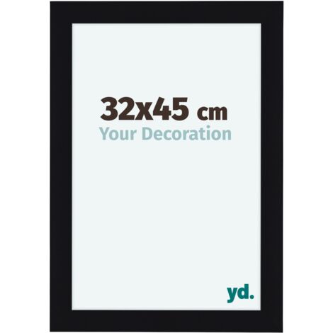 yd. - Cadre photo 32x45 - Noir Brillant - MDF - Como