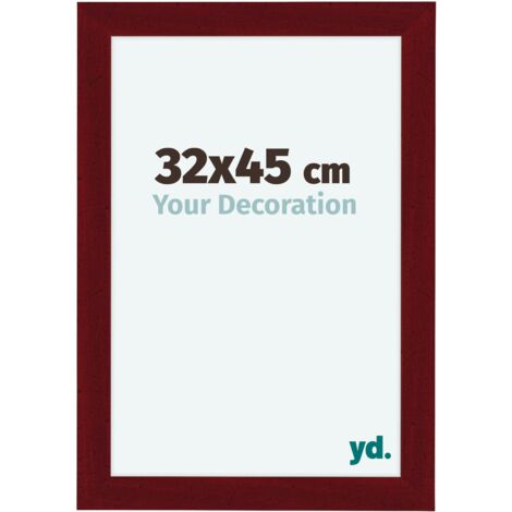 yd. - Cadre photo 32x45 - Vin Rouge Patine - MDF - Como