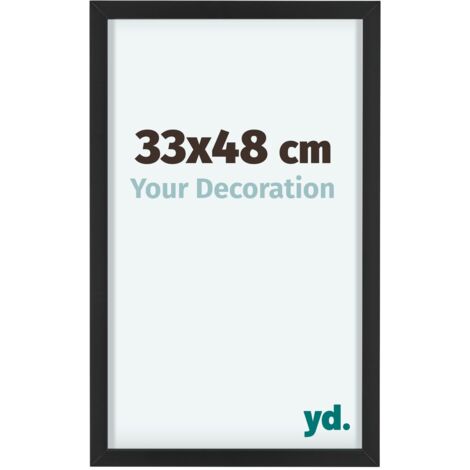 yd. - Cadre photo 33x48 - Noir - Aluminium - Virginia