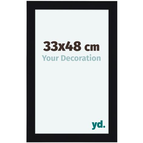 yd. - Cadre photo 33x48 - Noir Mat - MDF - Como
