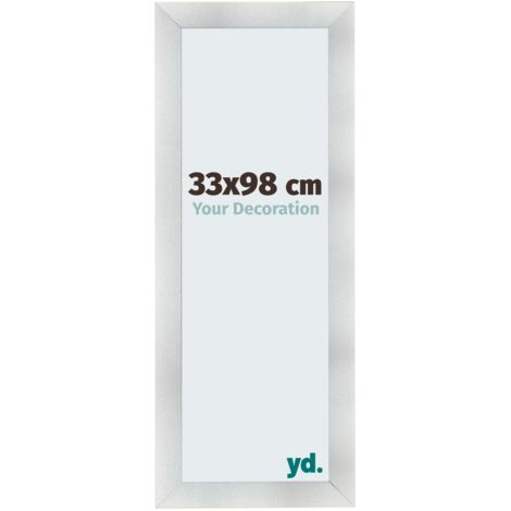 yd. - Cadre photo 33x98 - Aluminium Brosse - MDF - Pisa