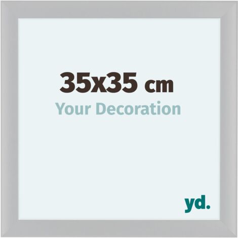 yd. - Cadre photo 35x35 - Blanc Brillant - MDF - Como