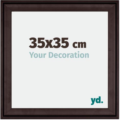 yd. - Cadre photo 35x35 - Brun - Bois - Birmingham
