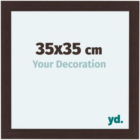 yd. - Cadre photo 35x35 - Chene Fonce - MDF - Como