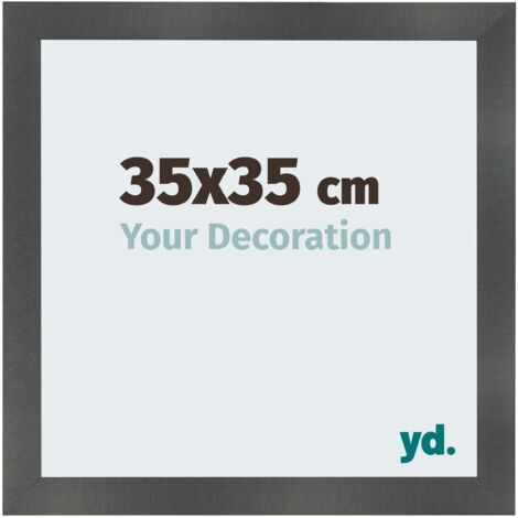 yd. - Cadre photo 35x35 - Noir Mat - MDF - Pisa