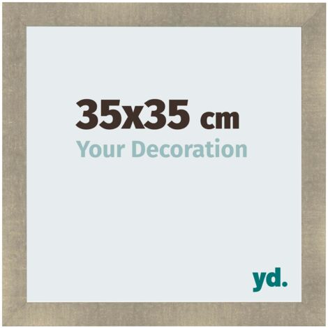 yd. - Cadre photo 35x35 - Or Antique - MDF - Pisa