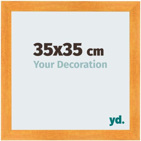 yd. - Cadre photo 35x35 - Orange - MDF - Pisa