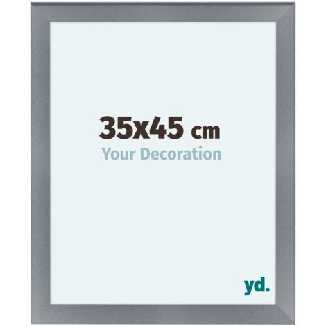 yd. - Cadre photo 35x45 - Aluminium Brosse - MDF - Como