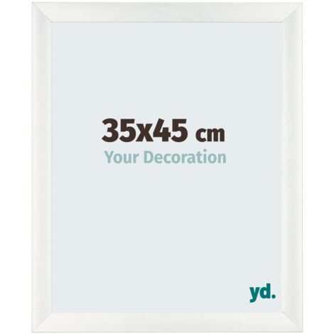 yd. - Cadre photo 35x45 - Blanc Patine - MDF - Pisa
