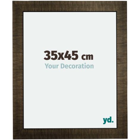 yd. - Cadre photo 35x45 - Champagne Brosse - Bois - Leeds