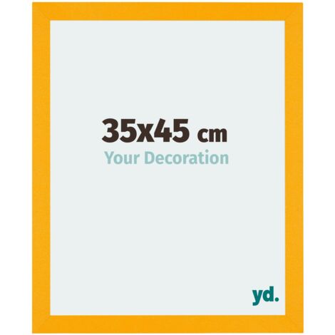 yd. - Cadre photo 35x45 - Jaune - MDF - Mura