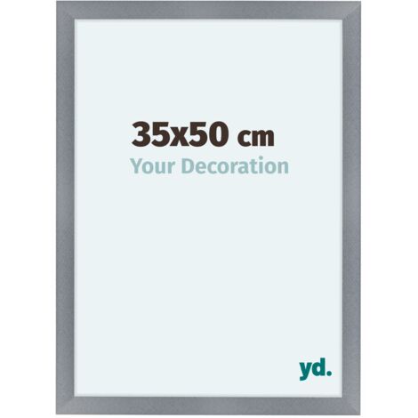 yd. - Cadre photo 35x50 - Aluminium Brosse - MDF - Como
