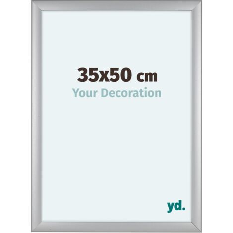 yd. - Cadre photo 35x50 - Argent Mat - MDF - Como