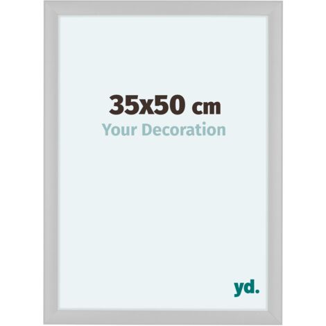 yd. - Cadre photo 35x50 - Blanc Brillant - MDF - Como