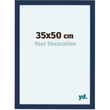 yd. - Cadre photo 35x50 - Bleu Fonce Patine - MDF - Como