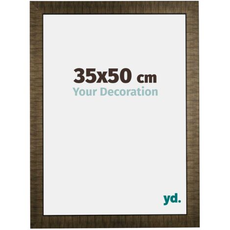 yd. - Cadre photo 35x50 - Champagne Brosse - Bois - Leeds