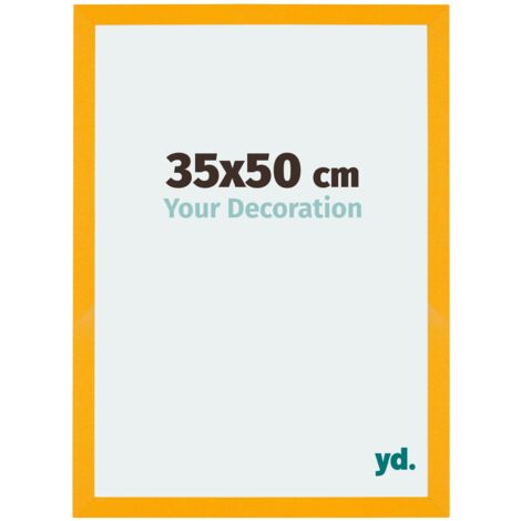 yd. - Cadre photo 35x50 - Jaune - MDF - Mura