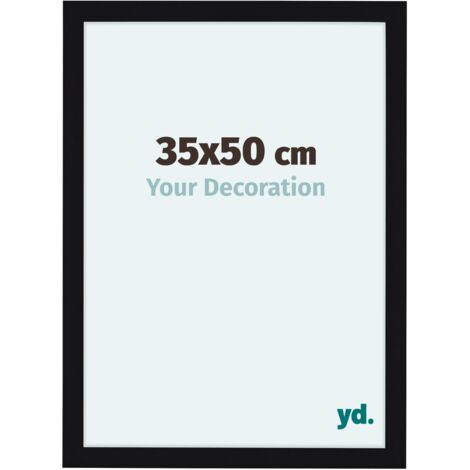yd. - Cadre photo 35x50 - Noir Brillant - MDF - Como