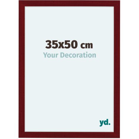 yd. - Cadre photo 35x50 - Vin Rouge Patine - MDF - Como