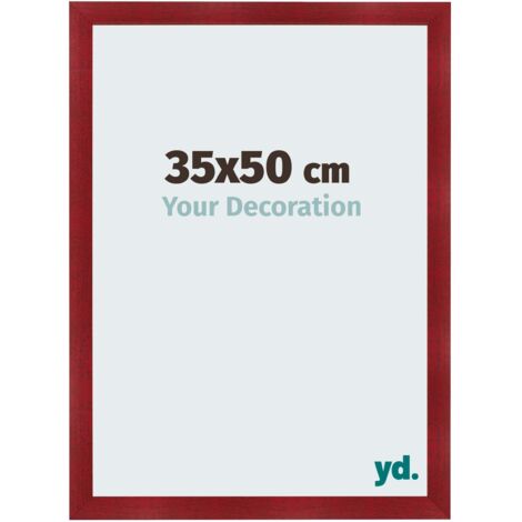 yd. - Cadre photo 35x50 - Vin Rouge Patine - MDF - Pisa