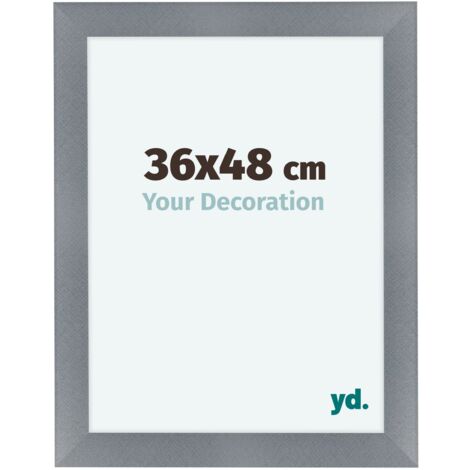 yd. - Cadre photo 36x48 - Aluminium Brosse - MDF - Como