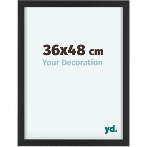 yd. - Cadre photo 36x48 - Noir - Aluminium - Virginia