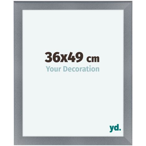 yd. - Cadre photo 36x49 - Aluminium Brosse - MDF - Como
