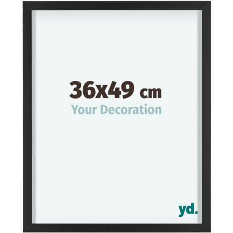 yd. - Cadre photo 36x49 - Noir - Aluminium - Virginia