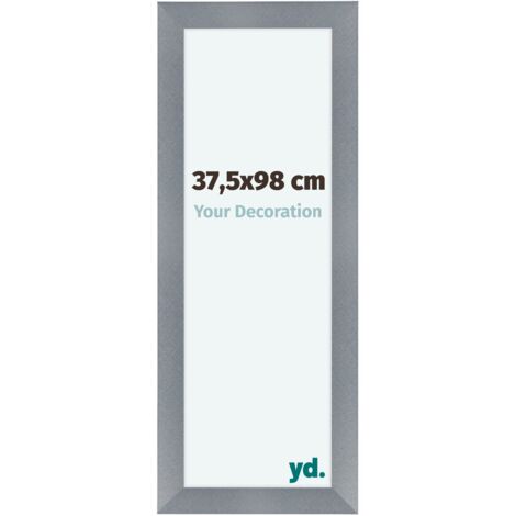 yd. - Cadre photo 37.5x98 - Aluminium Brosse - MDF - Como