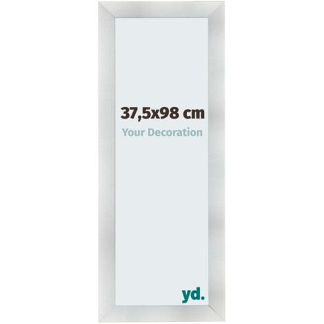 yd. - Cadre photo 37.5x98 - Aluminium Brosse - MDF - Pisa