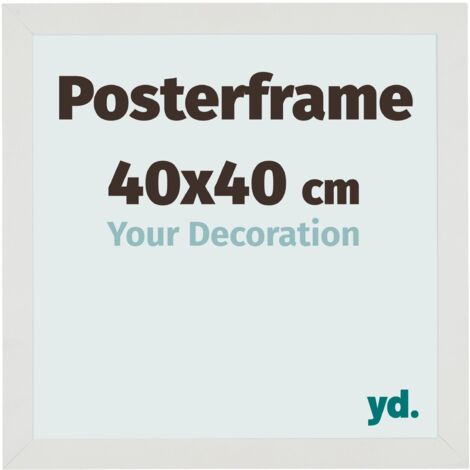 yd. - Cadre photo 40x40 - Blanc Mat - MDF - Parma