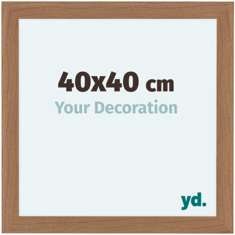 yd. - Cadre photo 40x40 - Noyer clair - MDF - Como