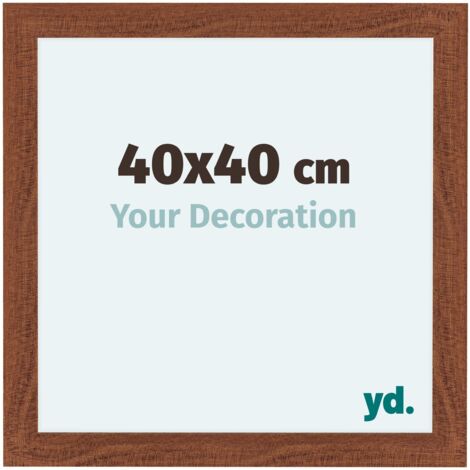 yd. - Cadre photo 40x40 - Noyer - MDF - Como