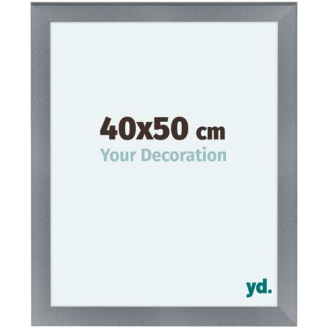 yd. - Cadre photo 40x50 - Aluminium Brosse - MDF - Como