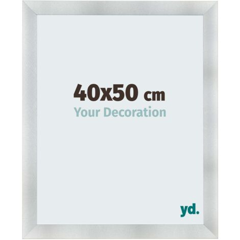 yd. - Cadre photo 40x50 - Aluminium Brosse - MDF - Pisa