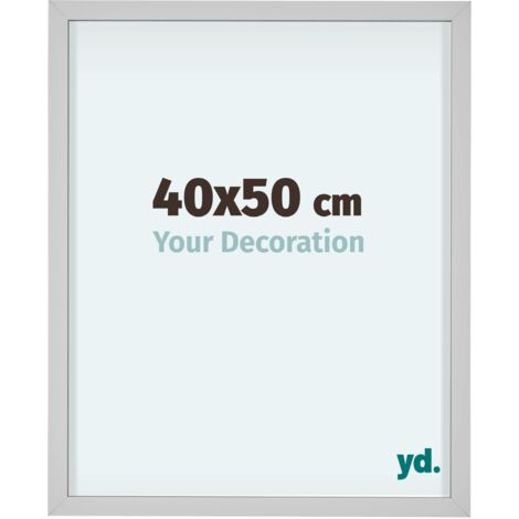 yd. - Cadre photo 40x50 - Blanc - Aluminium - Virginia