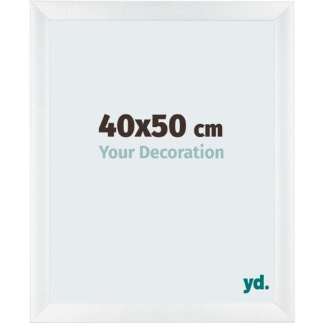 yd. - Cadre photo 40x50 - Blanc Brillant - MDF - Pisa