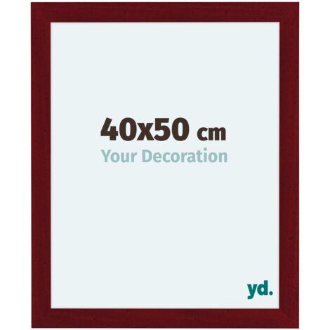 yd. - Cadre photo 40x50 - Vin Rouge Patine - MDF - Como