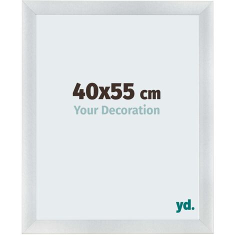yd. - Cadre photo 40x55 - Argent Mat - MDF - Pisa