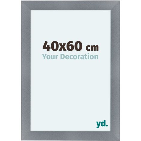 yd. - Cadre photo 40x60 - Aluminium Brosse - MDF - Como