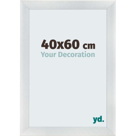 yd. - Cadre photo 40x60 - Argent Mat - MDF - Pisa