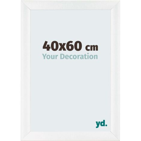yd. - Cadre photo 40x60 - Blanc Brillant - MDF - Pisa