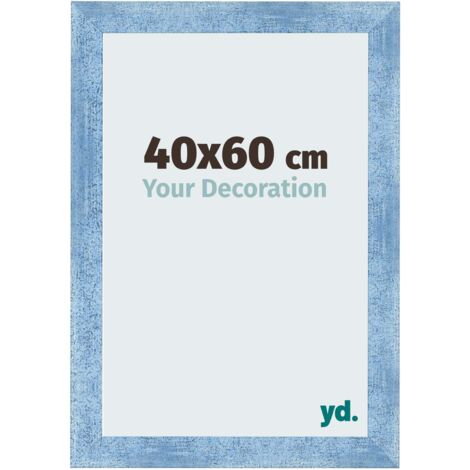 yd. - Cadre photo 40x60 - Bleu Brillant Patine - MDF - Pisa