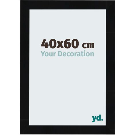 yd. - Cadre photo 40x60 - Noir Brillant - MDF - Pisa