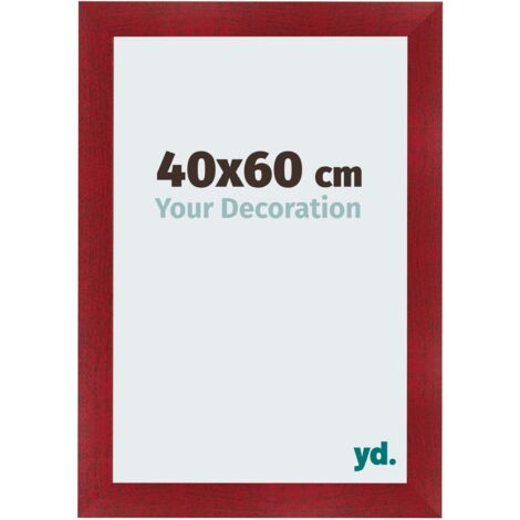yd. - Cadre photo 40x60 - Vin Rouge Patine - MDF - Pisa