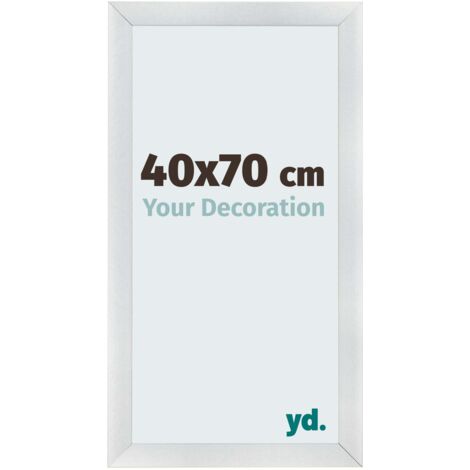yd. - Cadre photo 40x70 - Argent Mat - MDF - Pisa