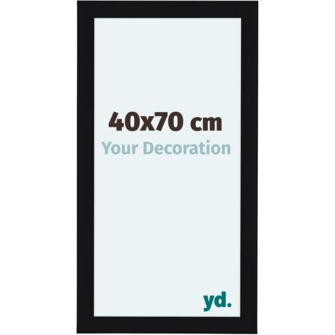 yd. - Cadre photo 40x70 - Noir Brillant - MDF - Como