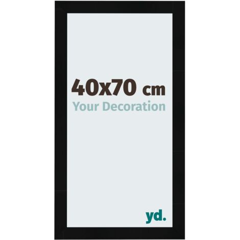 yd. - Cadre photo 40x70 - Noir Brillant - MDF - Pisa