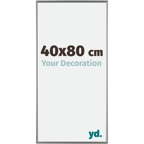 yd. - Cadre photo 40x80 - Argent Brillant - Plastique - Evry