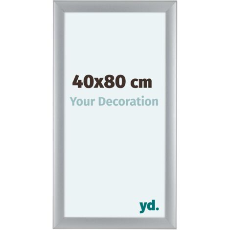yd. - Cadre photo 40x80 - Argent Mat - MDF - Como